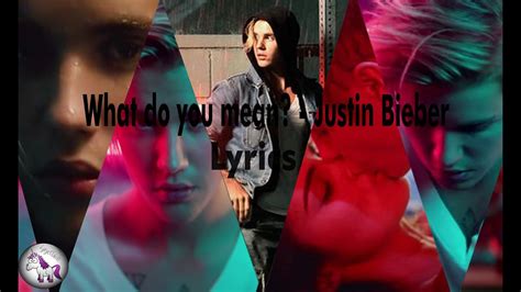 When you nod your head yes. What do you mean? - Justin Bieber (Lyrics) - YouTube