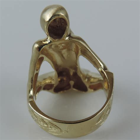 Pasarel 14k Yellow Gold Nude Woman Diamond Ring