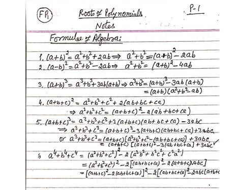 As Level Further Mathematics 9231 Roots Of Polynomials Cambridge