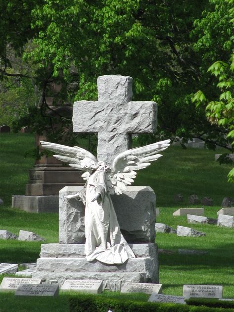 A Grave Interest Cemetery Angels At Easter