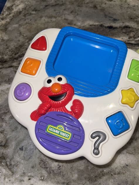 Tyco Sesame Street Elmo question quiz learning toy 1999 vintage numbers