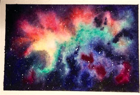 The Scientific Artist Watercolor Nebula Or Galaxy