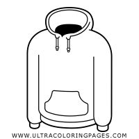 Hoodie Coloring Page - Ultra Coloring Pages