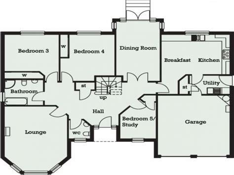 House Design Plan 13x12m With 5 Bedrooms Home Design One Bedroom