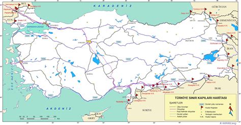 Turkiye Haritasi Bolgelefi