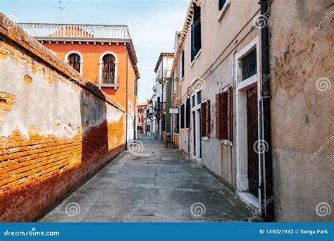 Murano Island Old Street In Venice Italy Stock Photo Image Of Murano