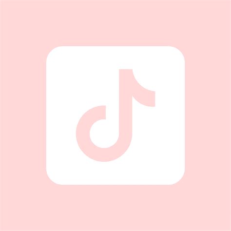 Pink Tiktok App Icon Aesthetic