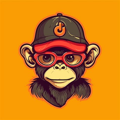 Premium Vector Monkey Cartoon Character Cool Mascot Monkey Design
