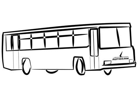 Cartoon illustration of a bus stop. Bus Cartoon Drawing | Free download on ClipArtMag