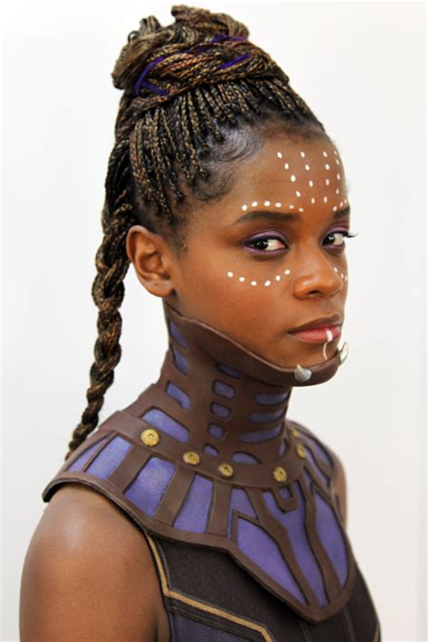 letitia wright behind the scenes of black panther letitia wright black panther cornrow