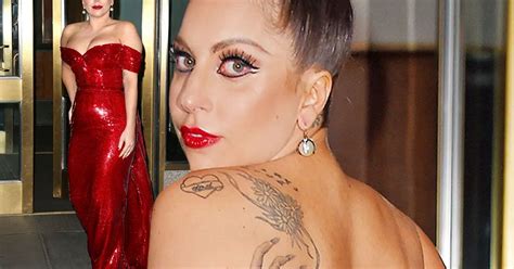 Lady Gaga Shows Off Serious Curves And Cleavage In Passionate Red Mirror Online