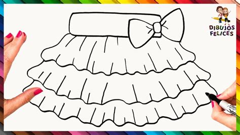 Cómo Dibujar Una Falda 👗 Dibujo Fácil De Falda Para Chicas Youtube