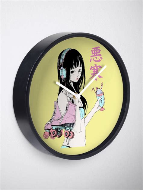 Chill Lofi Summer Girl Clock For Sale By Pintwich Redbubble