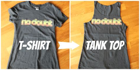 Choose design or create your own. DIY: Thrifted (or old) T-shirt to TANK TOP!