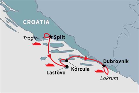 Croatian coast detailed road map. Croatia Tours, Travel & Trips | Peregrine Adventures US