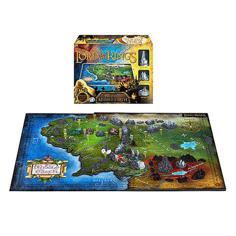 Lord of the rings 1000 piece jigsaw puzzle masterpieces 100% complete pracownik. Lord of the Rings Map of Middle Earth 3D Puzzle