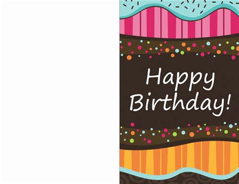 Free Birthday Card Template Word Lovely Birthday Card Dots And Stripes
