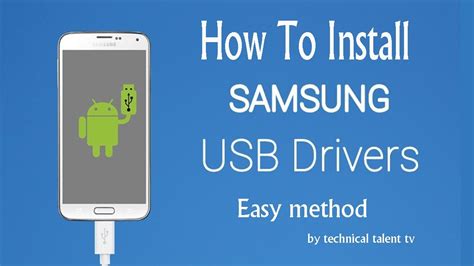 How To Install Samsung Usb Driver In Pc For All Samsung Mobiles Windows Easy Method
