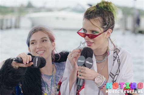 Bella Thorne And Com3t Talk New Music Their Label Future Plans And More At Hot 100 Fest Watch