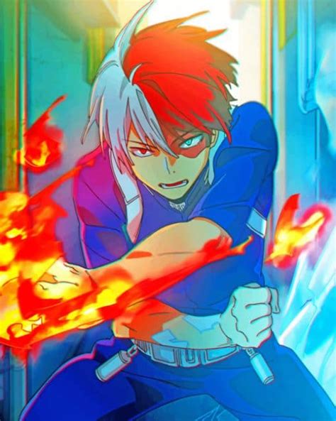 Todoroki My Hero Academia Animations Paint By Numbers Paint By