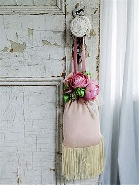 Sandra foster turned a small catskills hunting cabin into a quaint victorian cottage. Romantic door sachet | Shabby chic decor, Romantic shabby ...