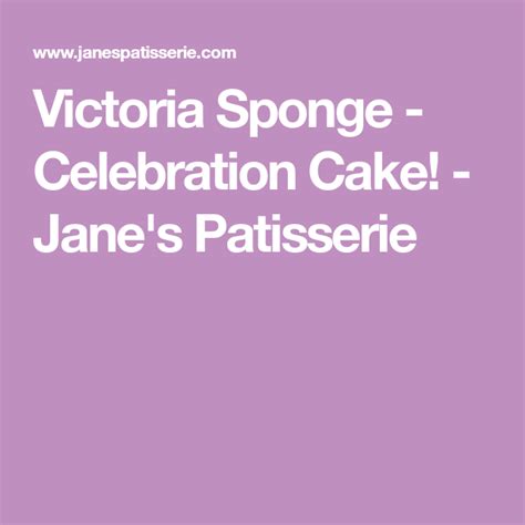 Victoria Sponge Celebration Cake Janes Patisserie Celebration