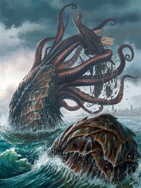 Imaginary Leviathans Sea Monster Art Kraken Art Sea Monsters