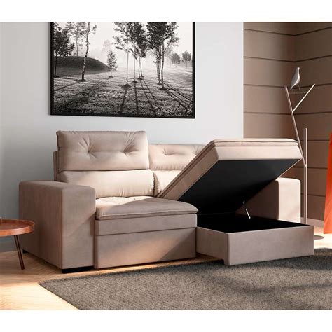 The morrison reclining sofa is a family favorite that's designed for comfort and durabilit. Sofá 3 Lugares Retrátil e Reclinável com Baú Cancún Suede ...