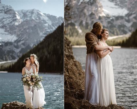 Lago Di Braies Elopement Pragser Wildsee Wedding Dolomite Mountains