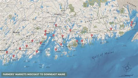 Map Of Midcoast Maine Tour Map