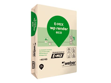 E.MIX WP Render Eco : Wall Render > Render, Screed & Mortar Products | Weber Singapore
