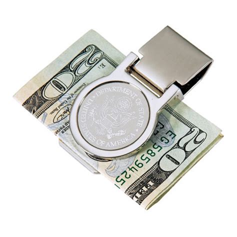 Ruggedgifts personalized money clip, engraved moneyclip, custom leather money clip, leather wallet for men, customizable money clip, card holder with money clip, slim wallet, genuine leather. Chrome Money Clip - Round | Promotional Chrome Money Clip - Round | Metal Keychains | 2.28 Ea