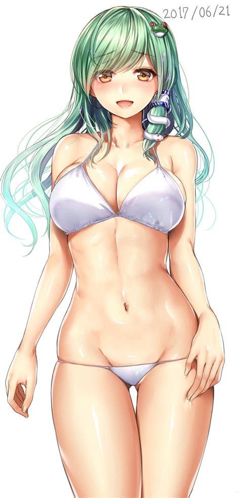 Wallpaper Anime Bikini Cleavage Kochiya Sanae Touhou 900x1869 Lunetty 1152719 Hd