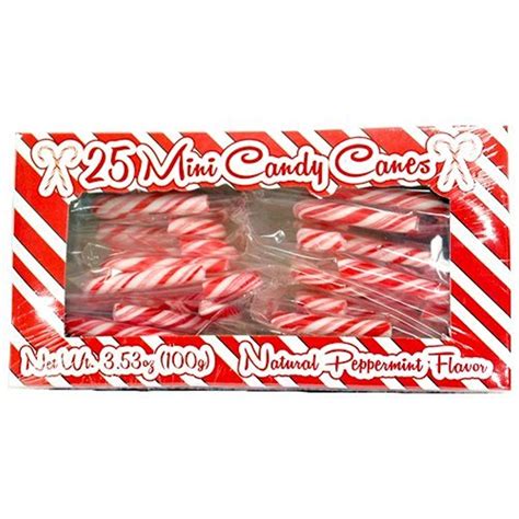 Delightful Mini Candy Canes Box Of 25 Grocery