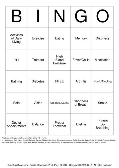 Dementia Bingo Cards To Download Print And Customize