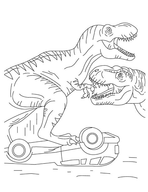 Dibujos Para Colorear De Dinosaurios De Jurassic World Hojas Para