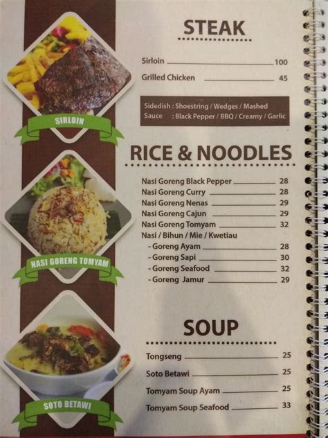 Terutama dalam hal ini untuk membuat daftar menu seminggu untuk keluarga. New Formation: DAFTAR HARGA MENU The Kafe Restaurant & Lounge Padang