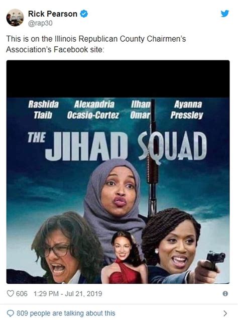 Facebook Post Brands Omar Ocasio Cortez Tlaib And Pressley The Jihad