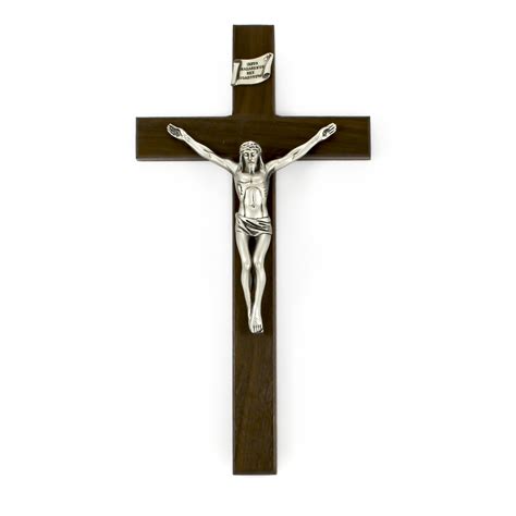 Walnut Holy Shroud Of Turin Crucifix 8 The Catholic Company