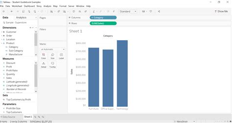Measures And Dimensions — The Tableau Student Guide