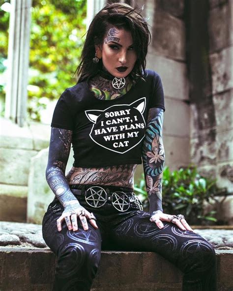 pin by t a r u on your pinterest likes hot goth girls girl tattoos women