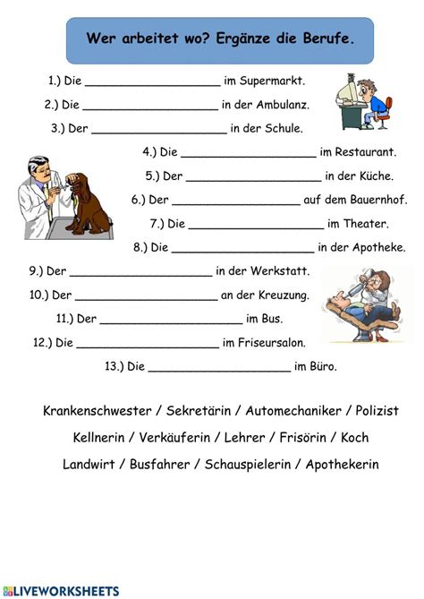 Berufe 2 Worksheet German Language Learning Learn German German