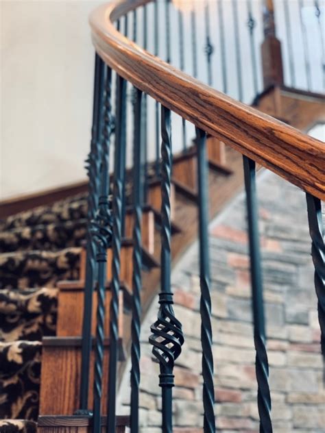 Its clean simple lines can achive a modern style or a traditonal look when you. Rod Iron Spindles | Stair Designs