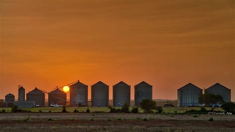 Grain Silos Sunset Another Version Processing Via Aurora Flickr