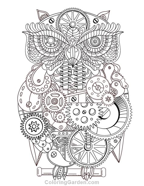 Steampunk Coloring Pages Printable Pin On Colorier The Art Of Images