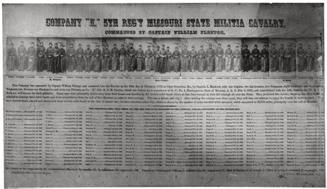 The Names And Photos Of Union Soldiers Who Served With Company K Of The