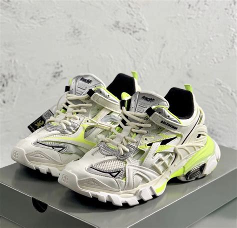 Balenciaga Track 2 Sneaker White And Neon Yellow Billionairemart