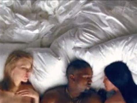 a guide to all the naked celebrities in bed with kanye west in ‘famous his newest video