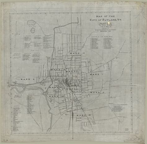 Map Of The City Of Rutland Vt Library Of Congress