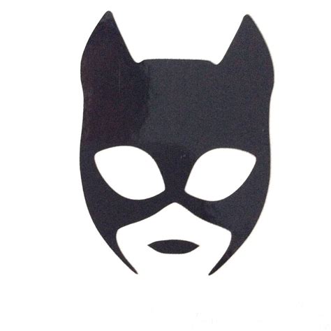 Catwoman Mask Vinyl Decal Sticker 70mm X 94mm Approx Catwoman Mask